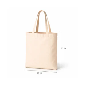 Plain 10×12 Inch Cotton Tote Bag