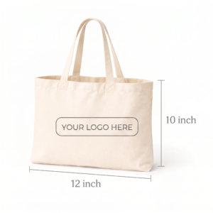 Custom 12×10 Inch Cotton Tote Bag