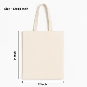 Plain 12x14 Inch Cotton Tote Bag
