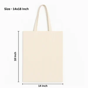 Plain 14×18 Inch Cotton Tote Bag