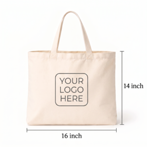 Custom 16×14 Inch Cotton Tote Bag