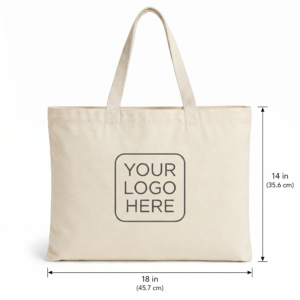 Custom 18×14 Inch Cotton Tote Bag