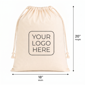 Custom 18×20 Inch Cotton Drawstring Bag