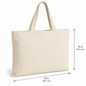 Plain 18×14 Inch Cotton Tote Bag