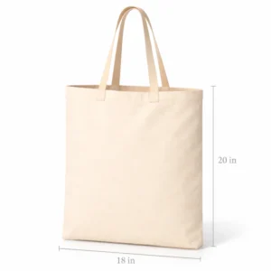 Plain 18×20 Inch Cotton Tote Bag
