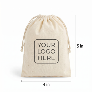 Custom 4×5 Inch Cotton Drawstring Bag
