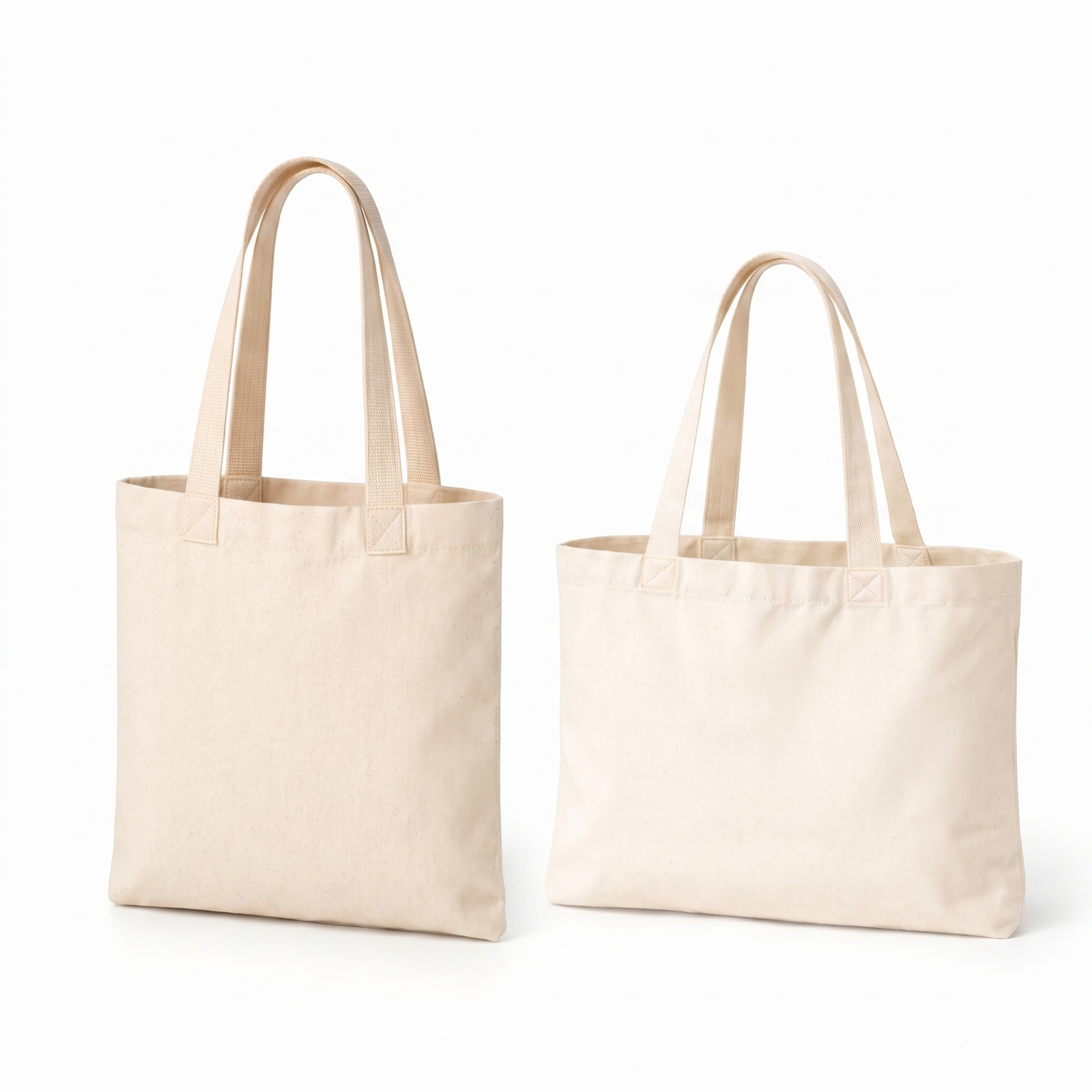 Natural cotton tote bags